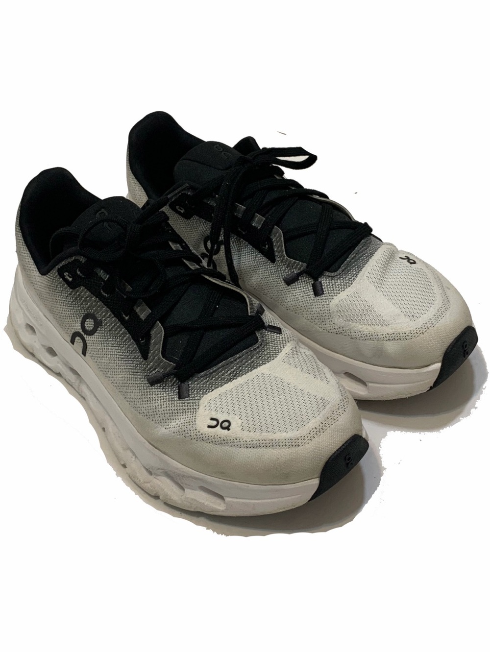 On Running Men's White and Black Performance Running Shoes